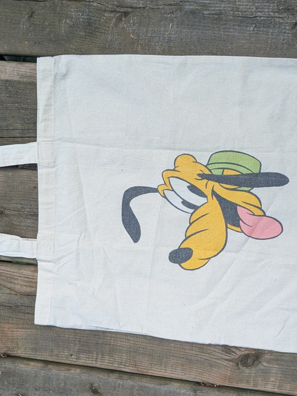 Canvas Tote Bag with Pluto Design